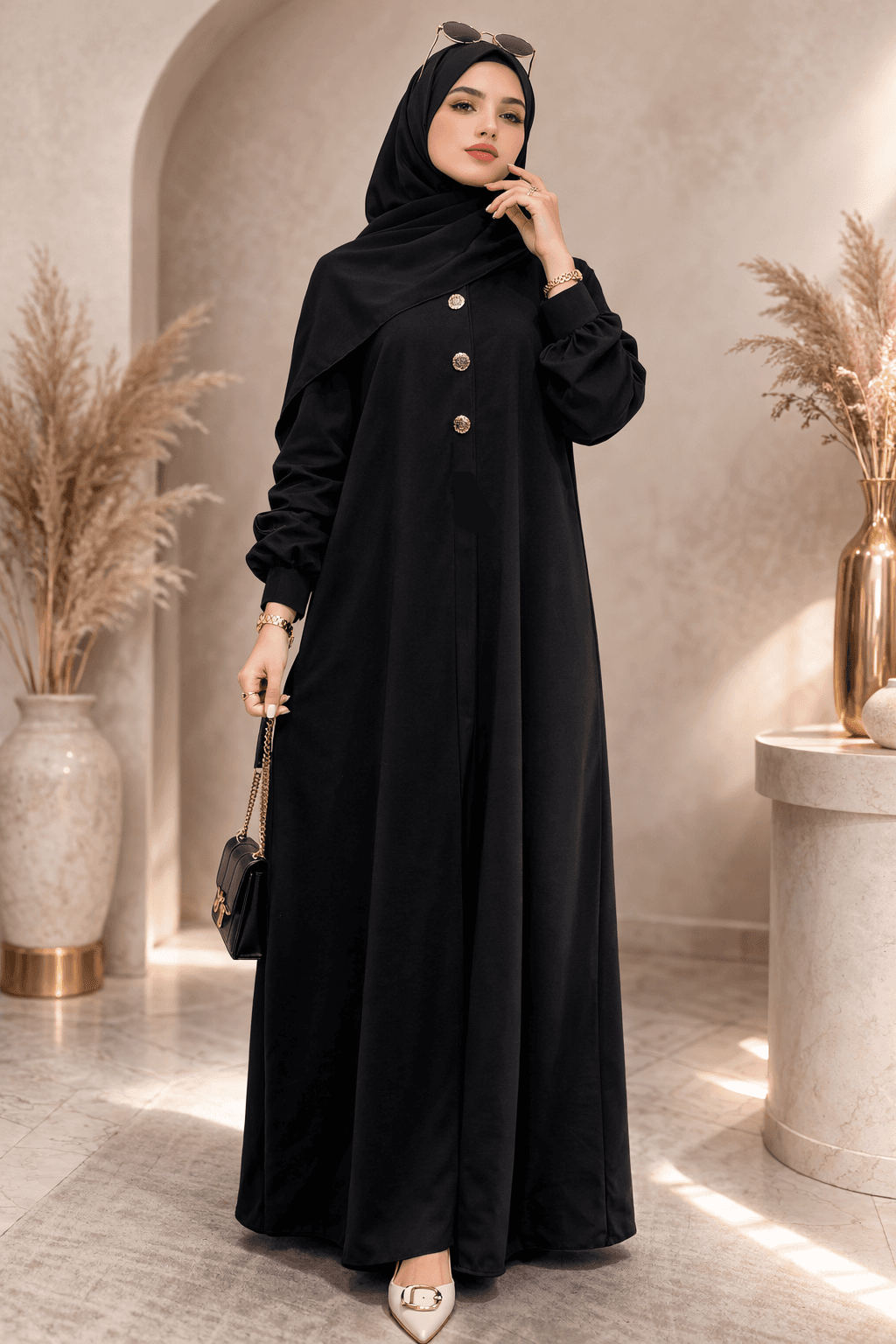 عباءة الملكة+شال